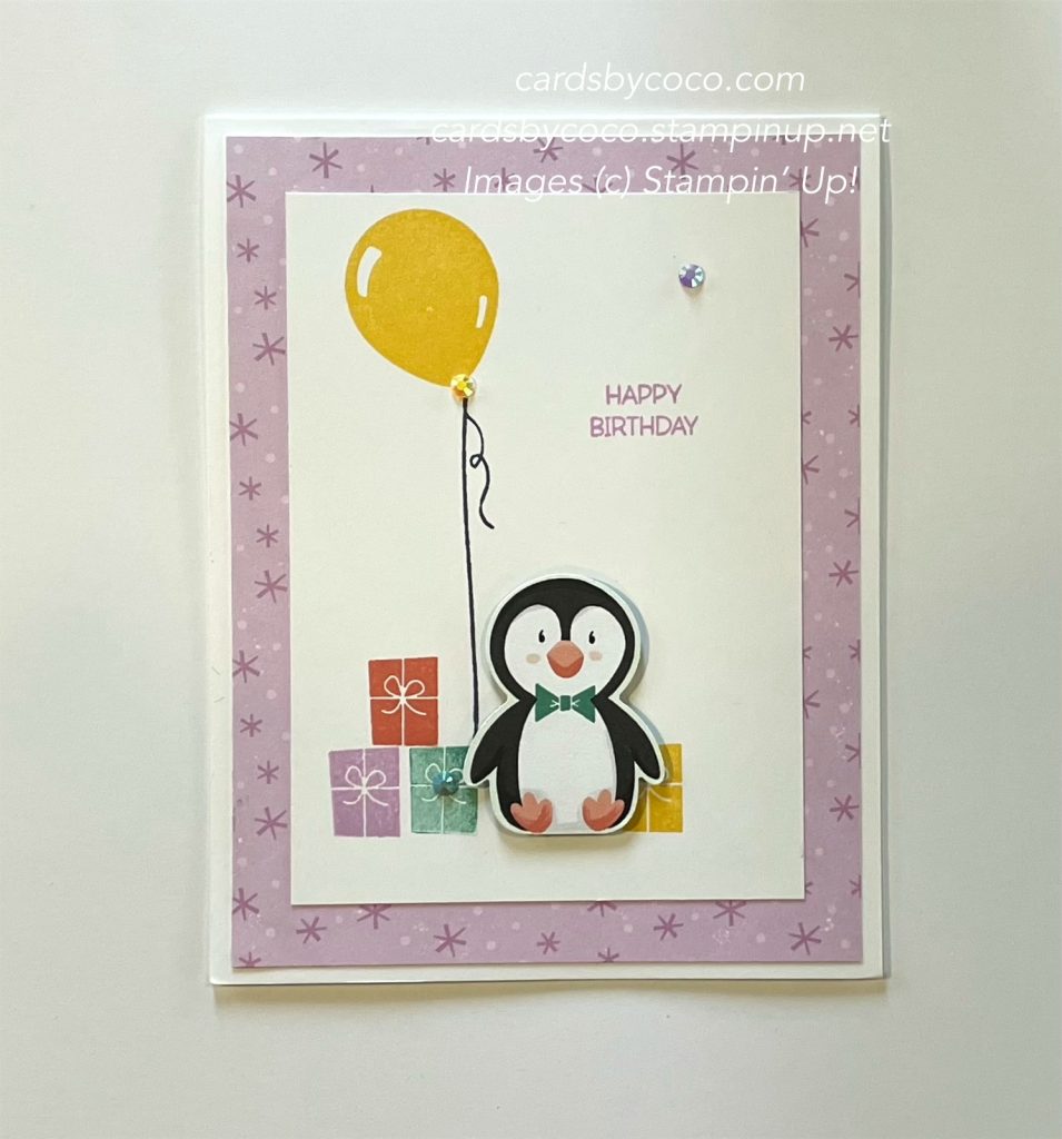 Penguin Place Fun Fold Card - cardsbycoco